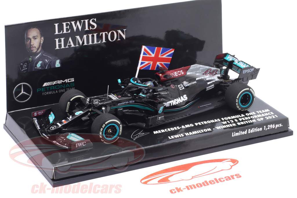L. Hamilton Mercedes-AMG F1 W12 #44 Sieger British GP Formel 1 2021 1:43 Minichamps