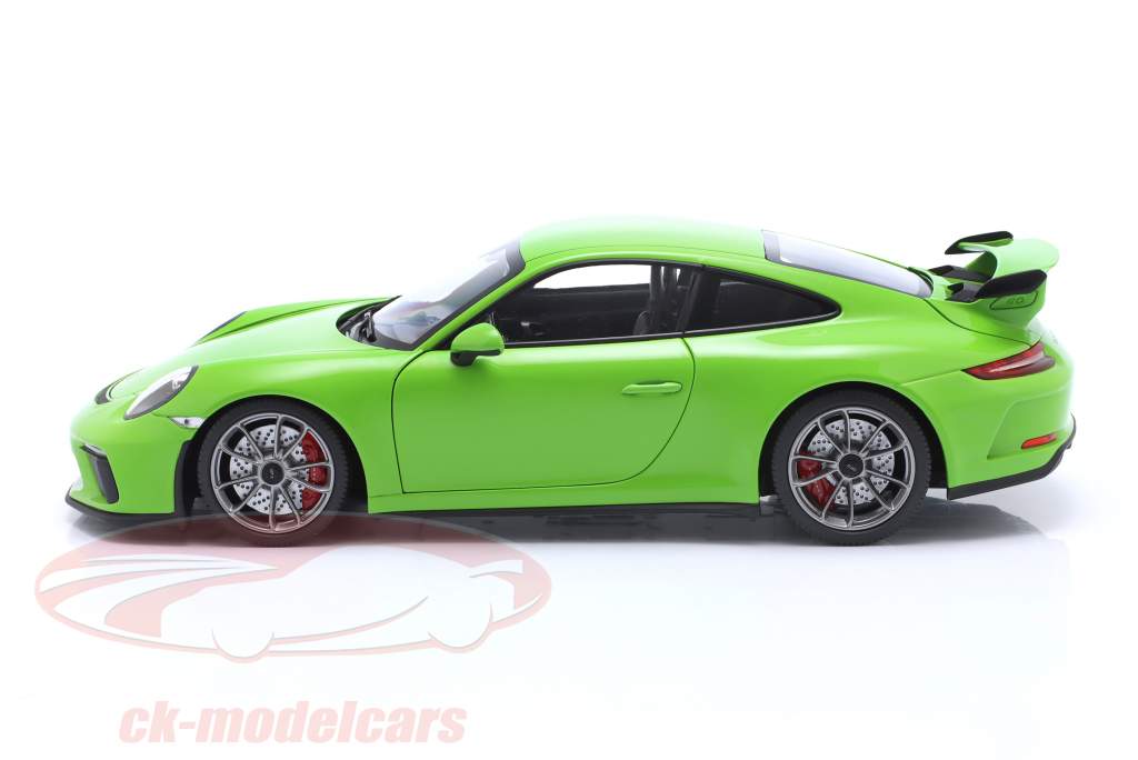 Porsche 911 (991) GT3 SHMEE 150 Baujahr 2018 gelb grün 1:18 Minichamps