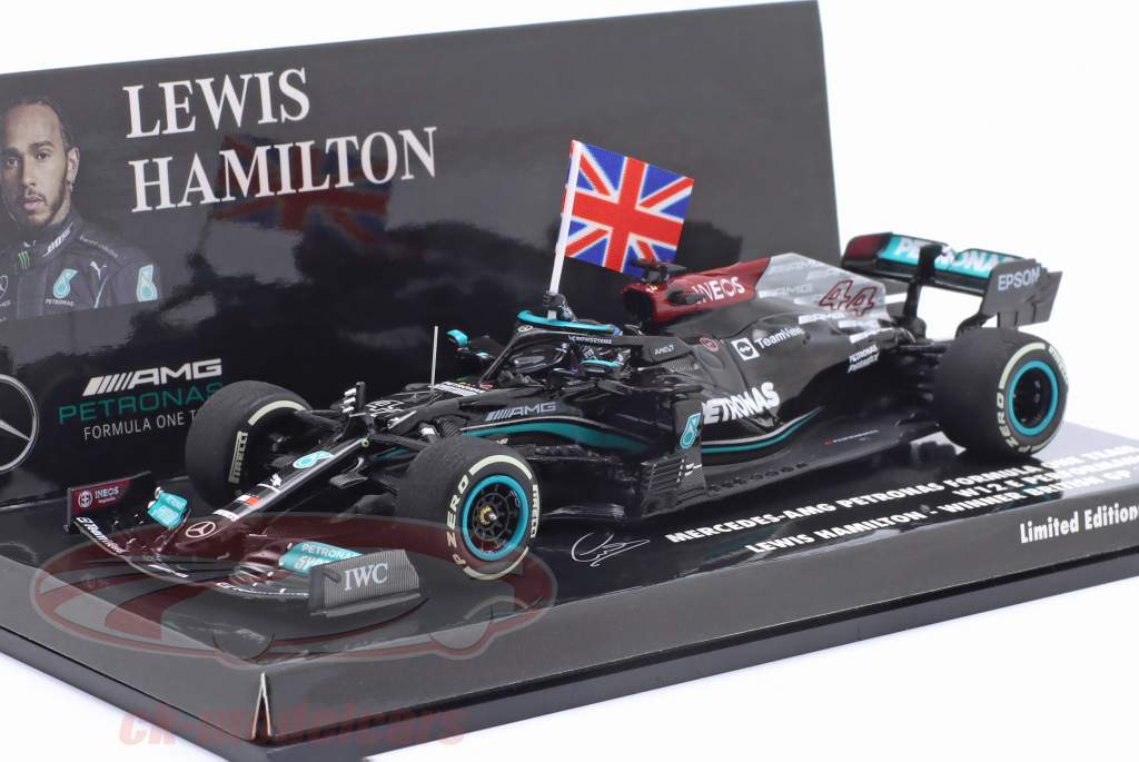 L. Hamilton Mercedes-AMG F1 W12 #44 ganador británico GP fórmula 1 2021 1:43 Minichamps
