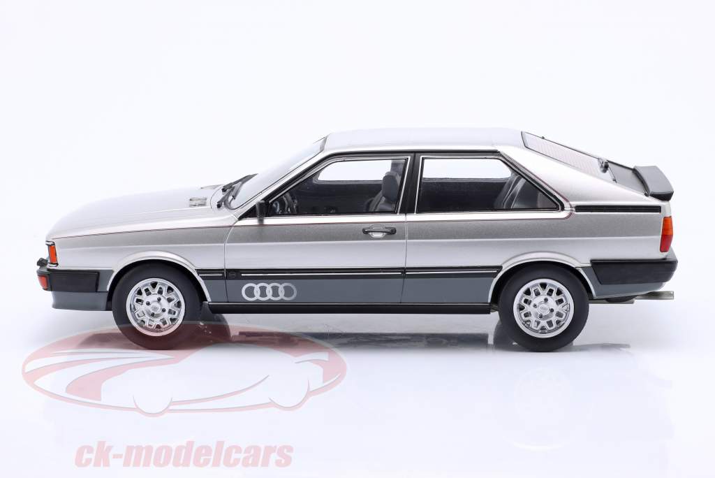 Audi Coupe GT year 1980 silver 1:18 Model Car Group