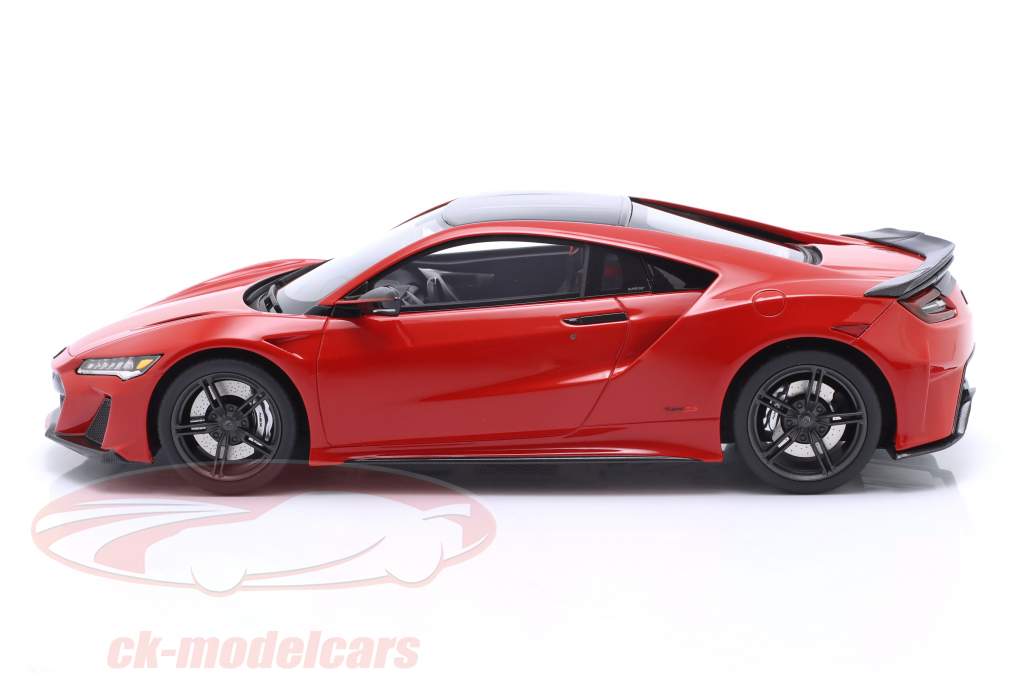 Acura NSX Type S ano de construção 2022 curva vermelho 1:18 TrueScale