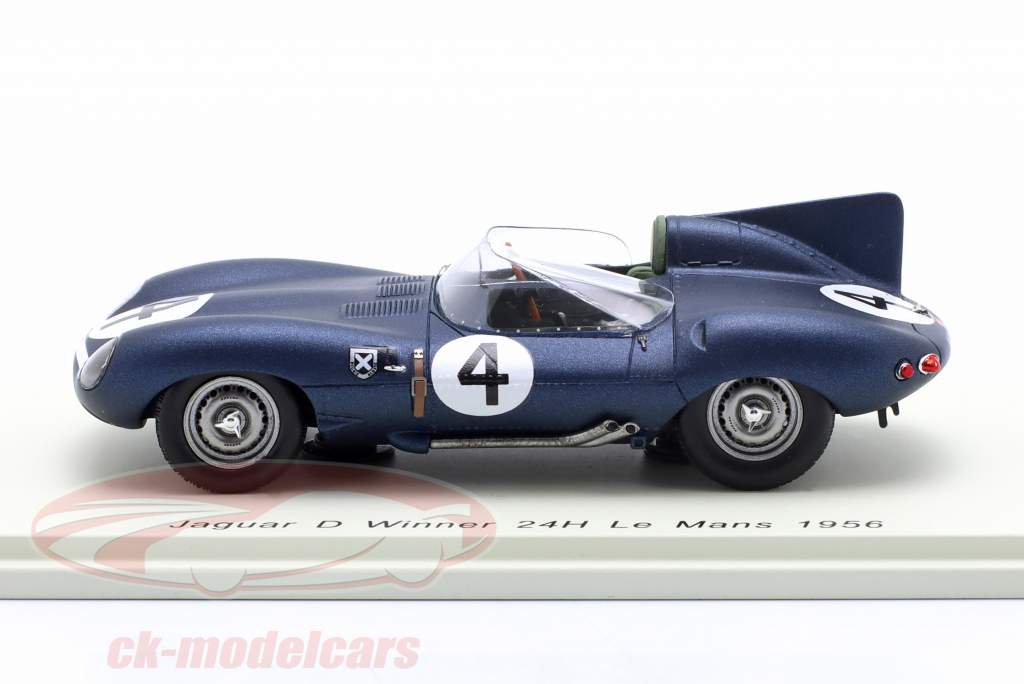 Jaguar D #4 ganadores 24h LeMans 1956 Sanderson, Flockhart 1:43 Spark