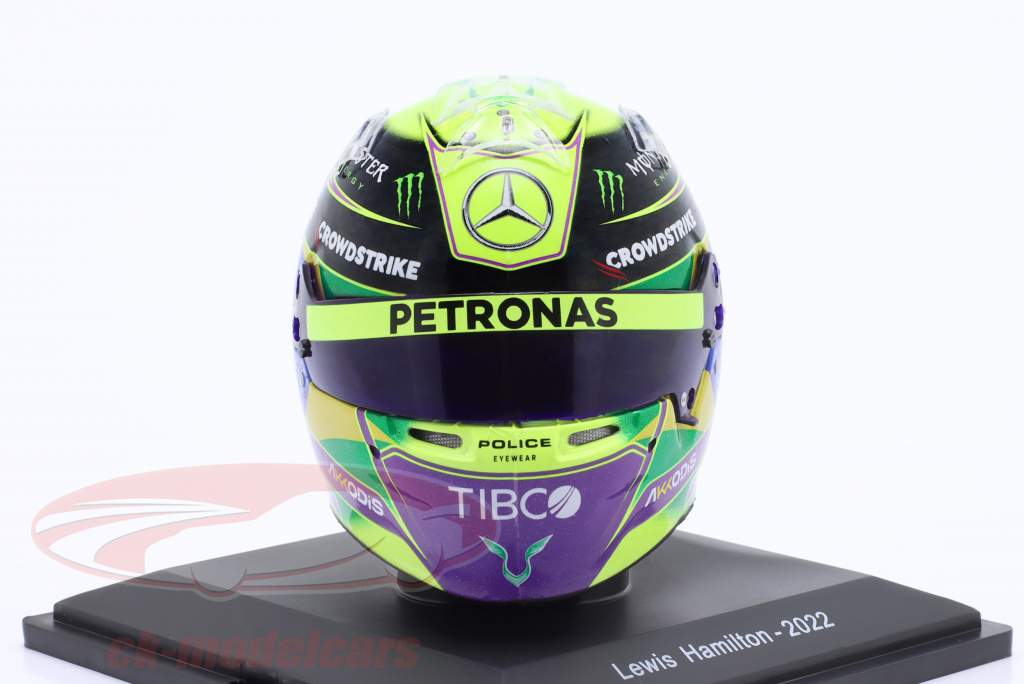 L. Hamilton Mercedes-AMG Petronas #44 Brasilien GP Formel 1 2022 Helm 1:5 Spark