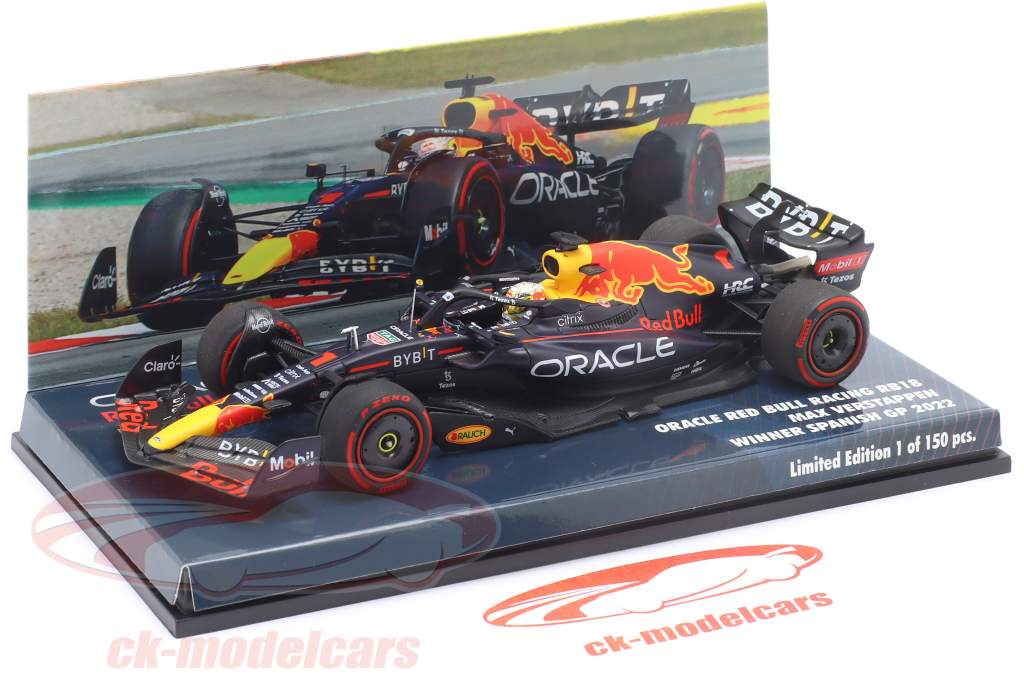 M. Verstappen Red Bull RB18 #1 Sieger Spanien GP Formel 1 Weltmeister 2022 1:43 Minichamps