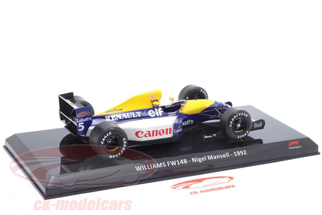 N. Mansell Williams FW14B #5 Formel 1 Weltmeister 1992 1:24 Premium Collectibles