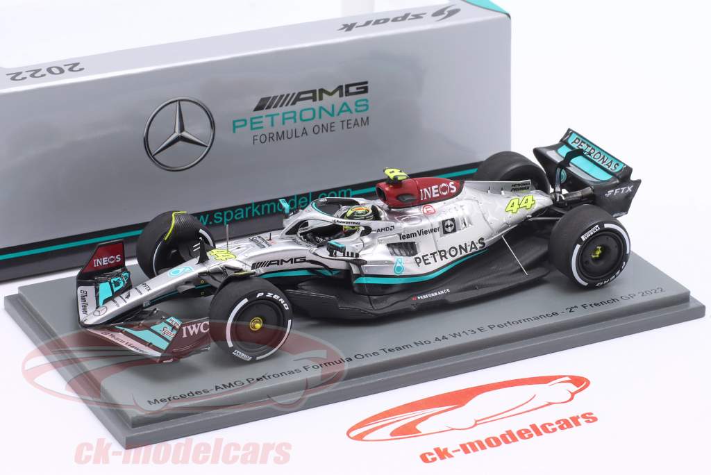 L. Hamilton Mercedes-AMG F1 W13 #44 第二名 法语 GP 公式 1 2022 1:43 Spark