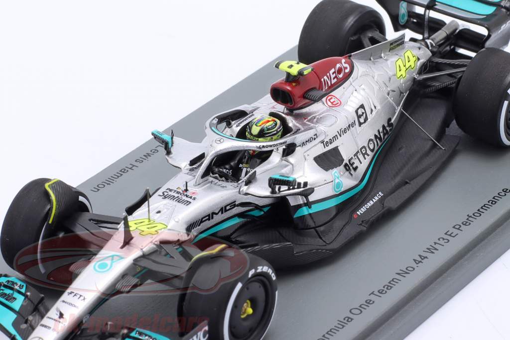 L. Hamilton Mercedes-AMG F1 W13 #44 第二名 法语 GP 公式 1 2022 1:43 Spark