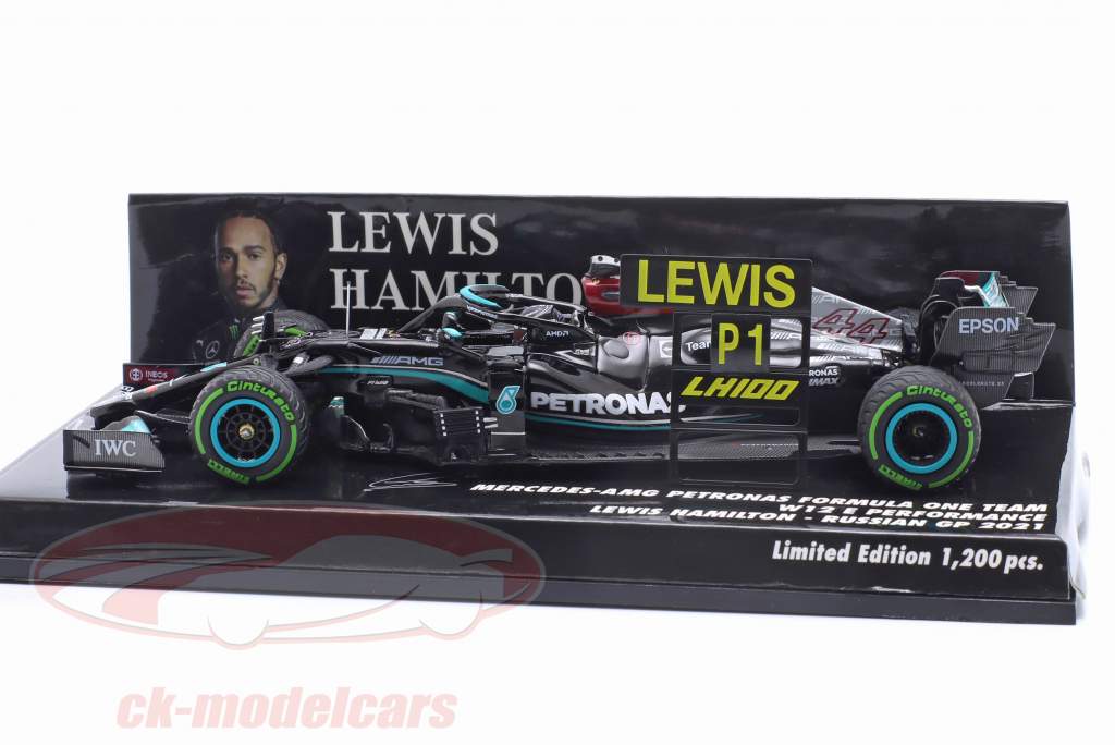 L. Hamilton Mercedes-AMG F1 W12 #44 100th GP win Sotchi formula 1 2021 1:43 Minichamps