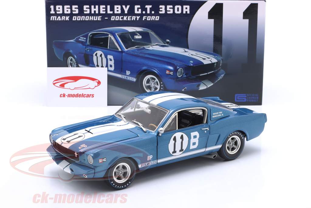 Shelby GT350-R 1965 #11 Mark Donohue Dockery Ford blue 1:18 GMP