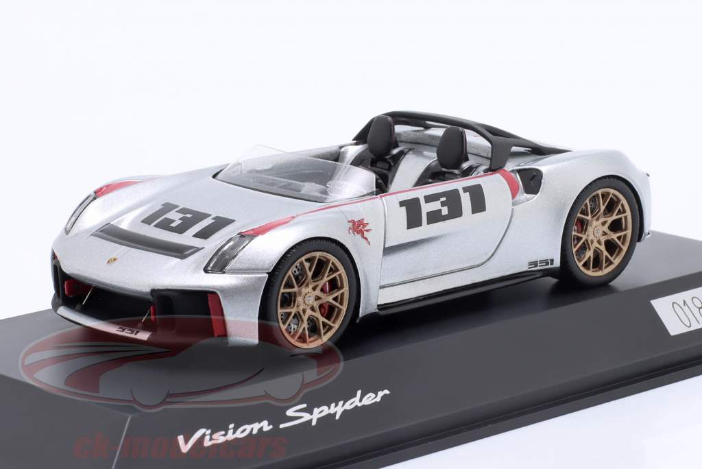 Porsche Vision Spyder year 2020 silver 1:43 Spark