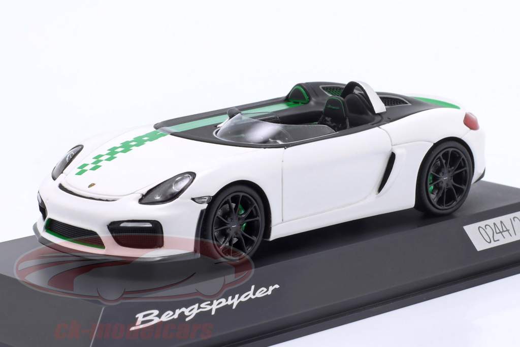 Porsche Boxster Bergspyder 白色的 / 绿色的 / 黑色的 1:43 Spark