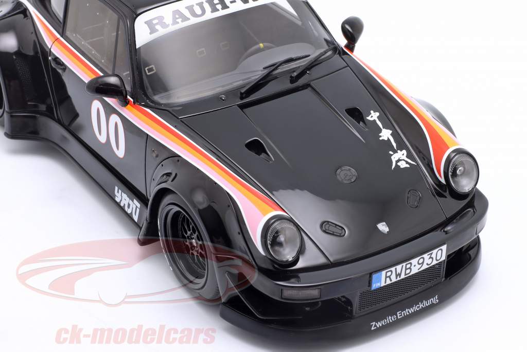 18ミニカー RWBワーゲンビートル 鉄チン深リムカスタム ブラック