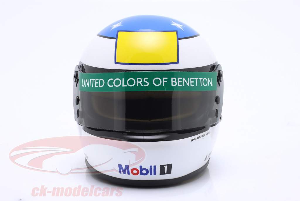 Michael Schumacher Benetton #19 1° Vincita Belgio GP formula 1 1992 casco 1:2 Bell