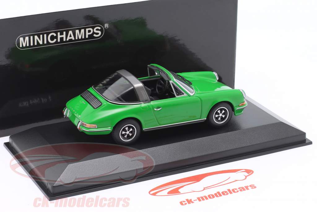 Porsche 911 Targa S Anno di costruzione 1972 verde vipera 1:43 Minichamps