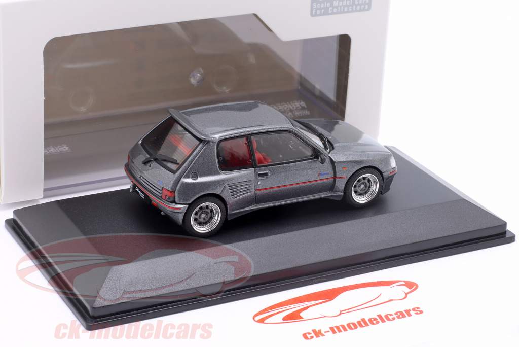 Solido 1:43 Peugeot 205 Dimma Baujahr 1989 grau metallic S4310804 