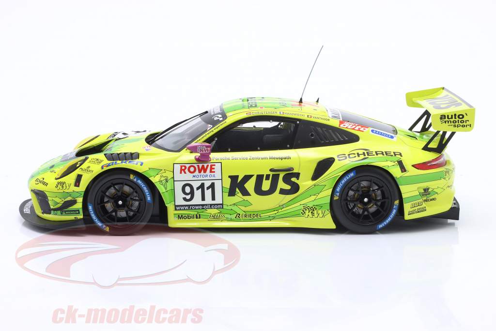Porsche 911 GT3 R #911 winnaar NLS 1 Nürburgring 2022 Manthey Grello 1:18 Ixo