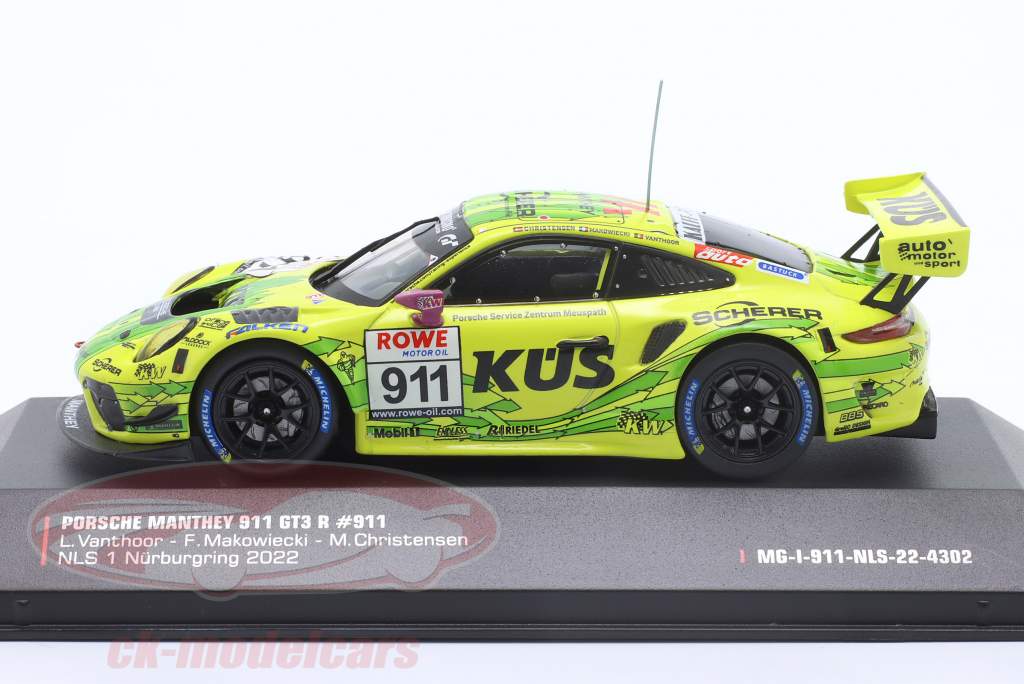 Porsche 911 GT3 R #911 Winner NLS 1 Nürburgring 2022 Manthey Grello 1:43 Ixo