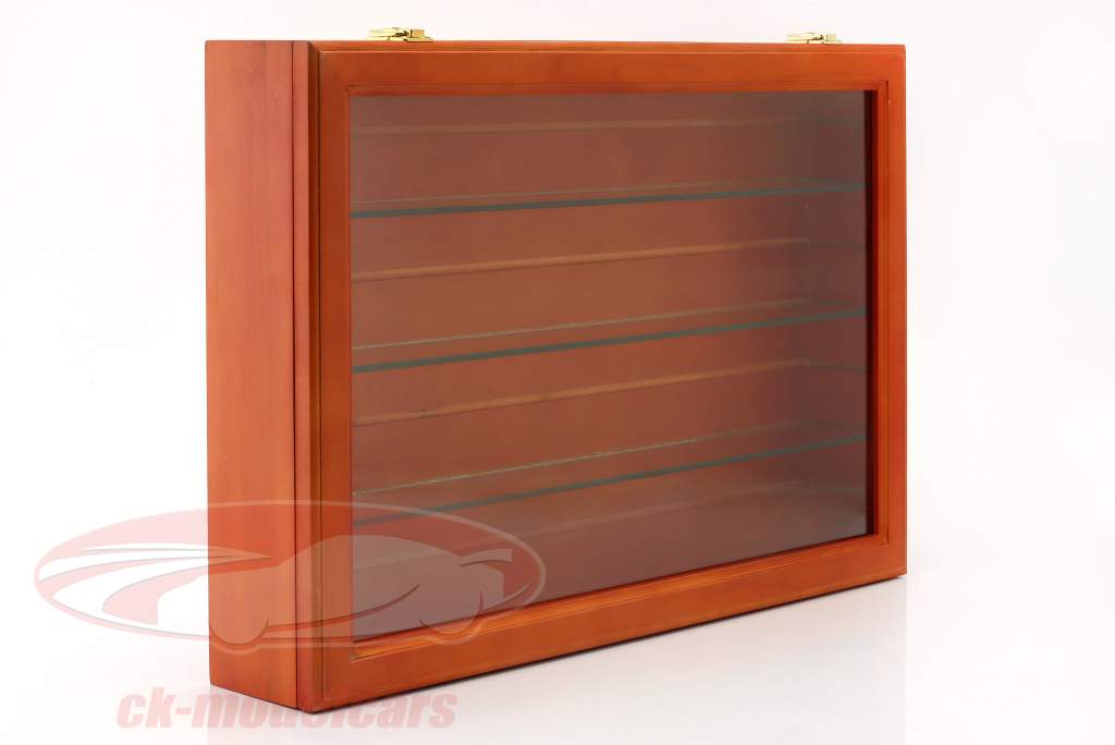 Alta qualidade vitrine de madeira  62 x 42 x 10 cm mogno SAFE
