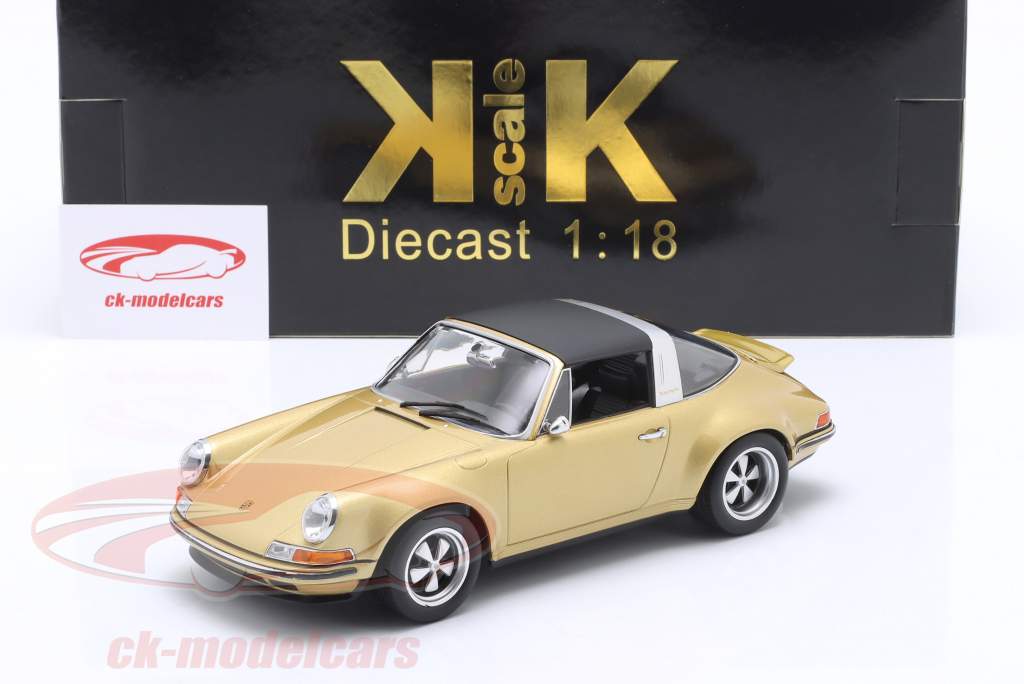 Porsche 911 Targa Singer Design 金 メタリックな 1:18 KK-Scale