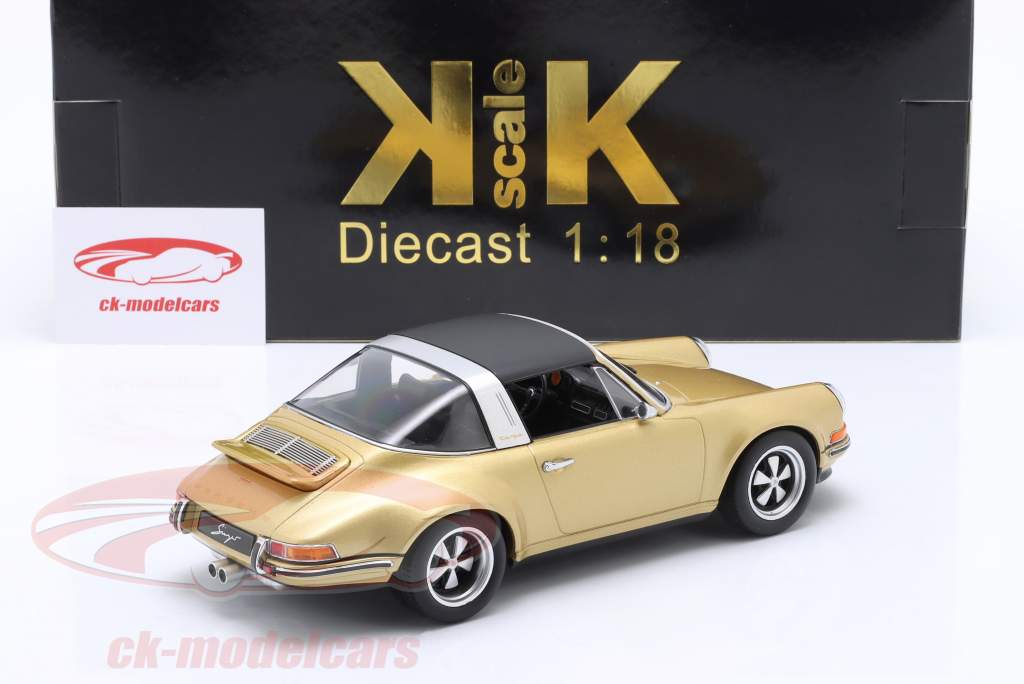 Porsche 911 Targa Singer Design or métallique 1:18 KK-Scale