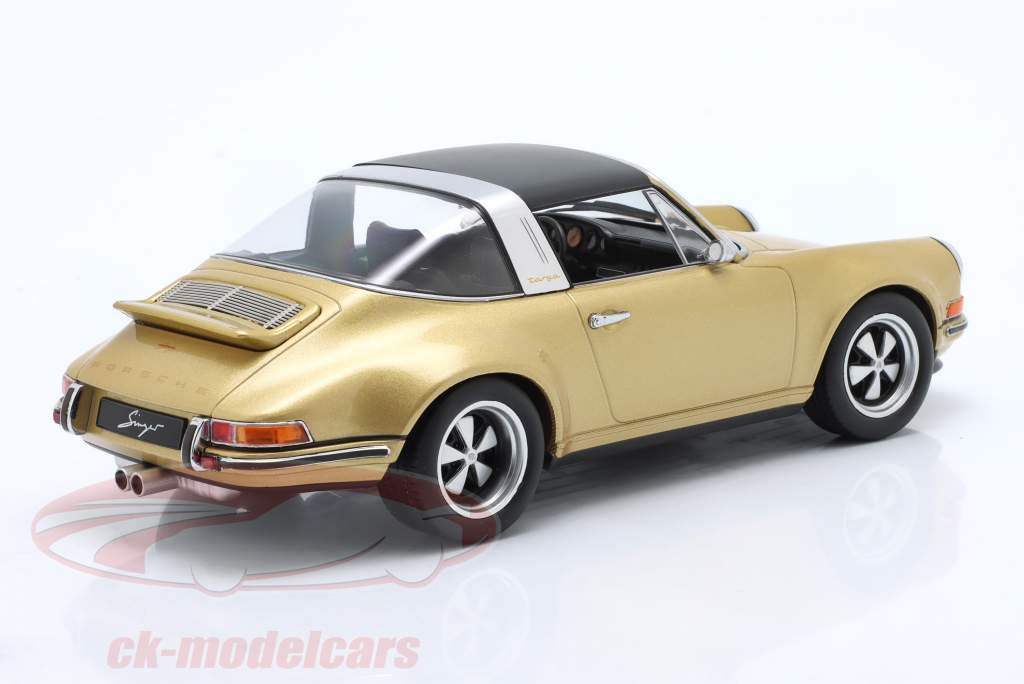 Porsche 911 Targa Singer Design guld metallisk 1:18 KK-Scale