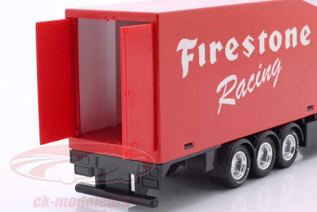 Mercedes-Benz Actros Gigaspace with trailer Firestone Racing 1:43 Bburago
