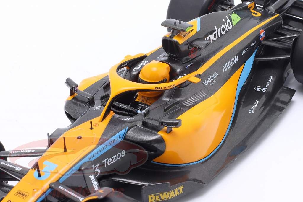 Daniel Ricciardo McLaren MCL36 #3 6th Australien GP Formel 1 2022 1:18 Solido