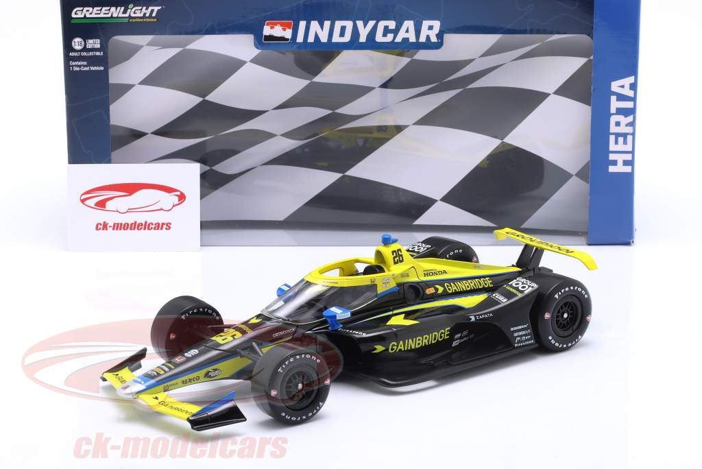 Colton Herta Honda #26 IndyCar Series 2023 1:18 Greenlight