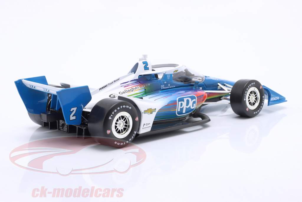 Voiture Miniature Greenlight 1/18 - INDYCAR N°8 Husky Chocolate - Modèle Détaillé Métal/plastique - Neuf En Boîte
