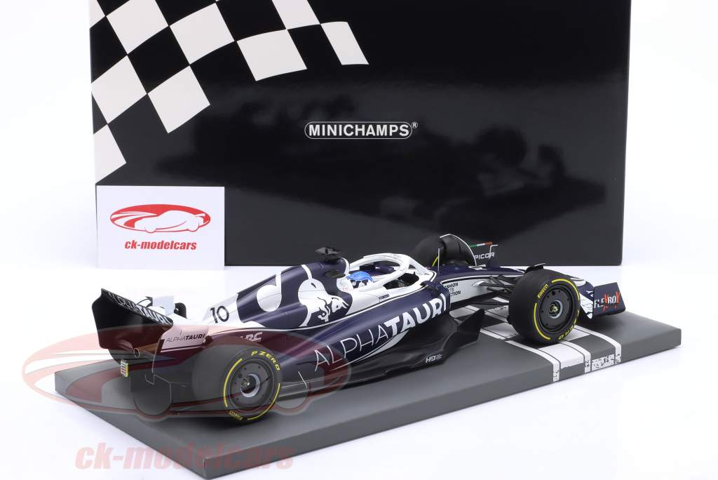 Pierre Gasly AlphaTauri AT03 #10 Bahrein GP Fórmula 1 2022 1:18 Minichamps