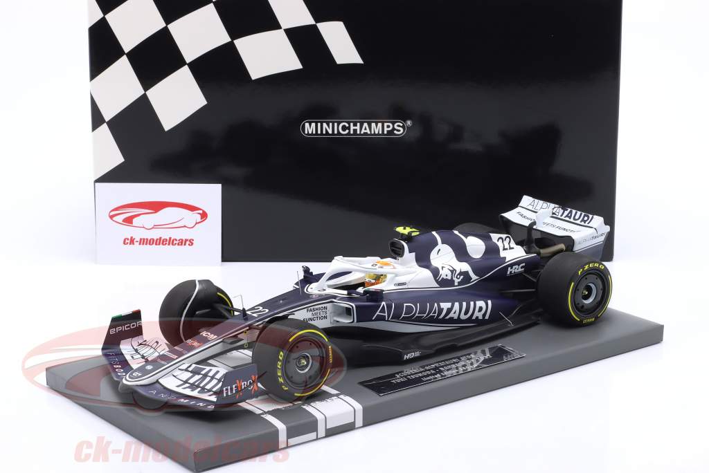 Yuki Tsunoda Alpha Tauri AT03 #22 8º Bahrein GP Fórmula 1 2022 1:18 Minichamps