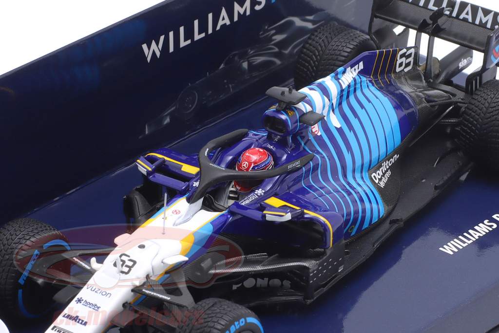 G. Russell Williams FW43B #63 2e Belg GP formule 1 2021 1:43 Minichamps