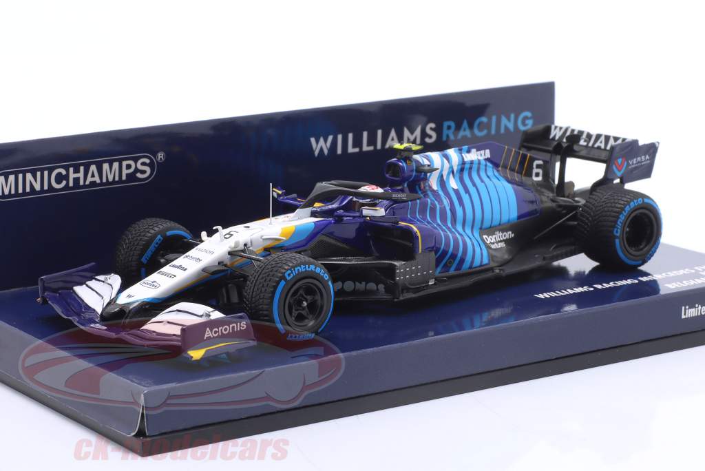 Nicholas Latifi Williams FW43B #6 ベルギーの GP 方式 1 2021 1:43 Minichamps