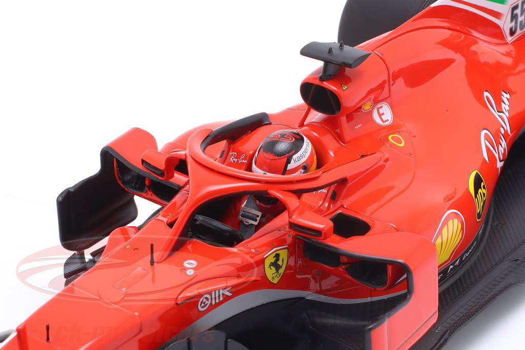 Carlos Sainz jr. Ferrari SF71H #55 Fórmula 1 teste Fiorano Janeiro 2021 1:18 BBR