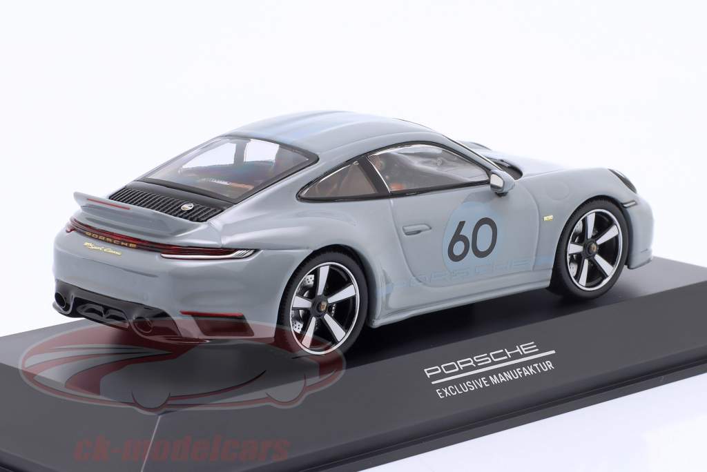 Porsche 911 (992) Sport Classic 2022 gris deportivo metalizado 1:43 Spark