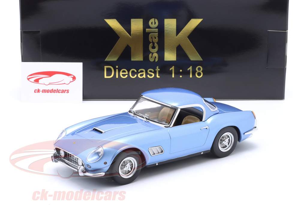 Ferrari 250 GT California Spyder Baujahr 1960 hellblau metallic 1:18 KK-Scale