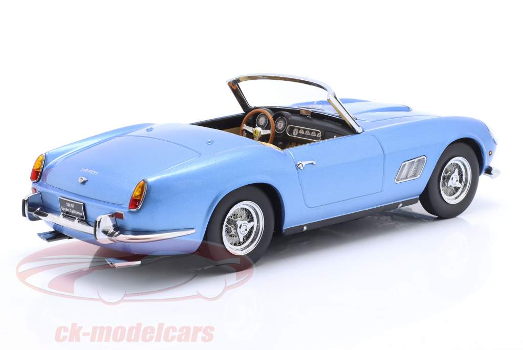 Ferrari 250 GT California Spyder year 1960 light blue metallic 1:18 KK-Scale