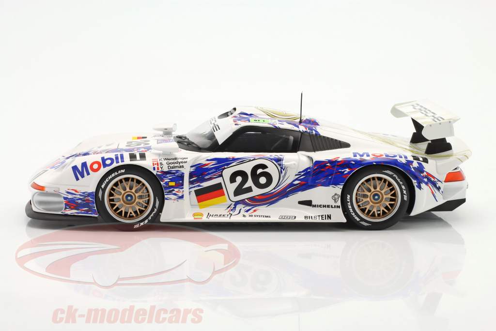 Porsche 911 GT1 #26 3º 24h LeMans 1996 Dalmas, Wendlinger, Goodyear 1:18 WERK83