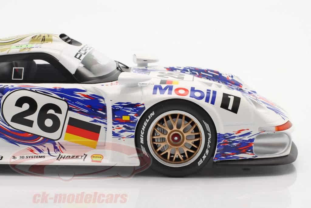 Porsche 911 GT1 #26 3-й 24h LeMans 1996 Dalmas, Wendlinger, Goodyear 1:18 WERK83