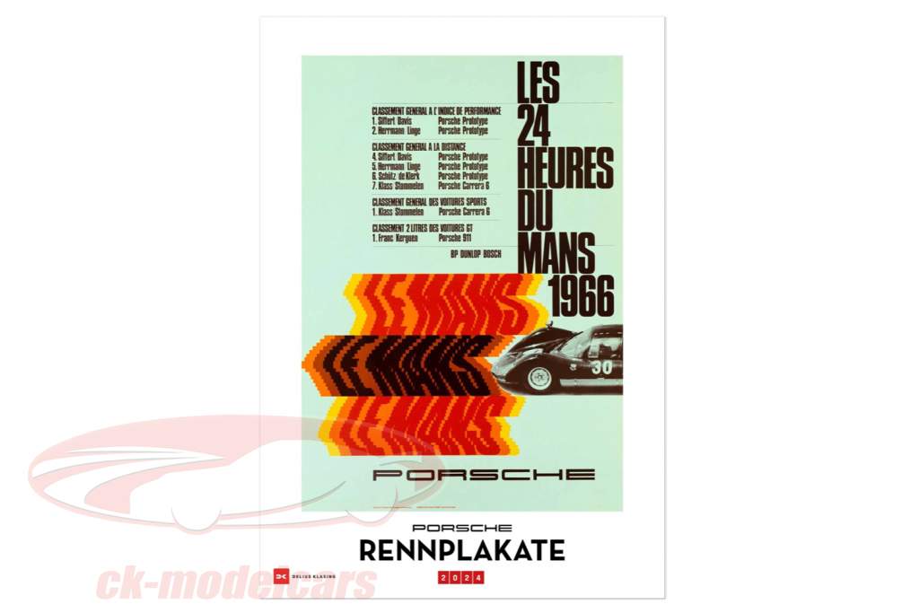 calendario de pared 2024 - Porsche carreras pósters