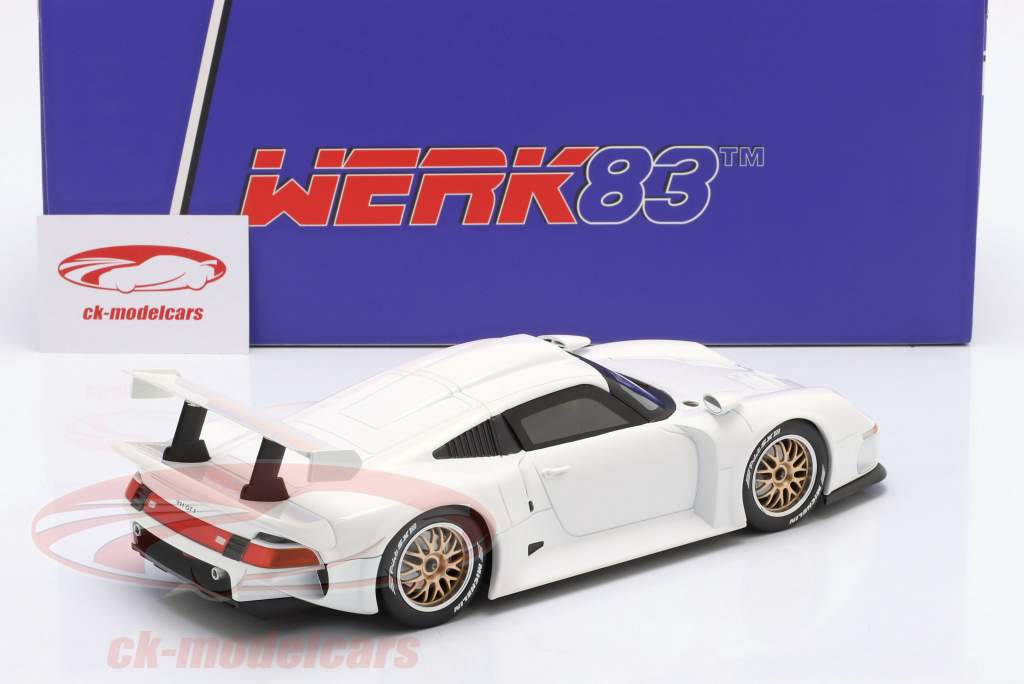 Porsche 911 GT1 Plain Body Version white 1:18 WERK83