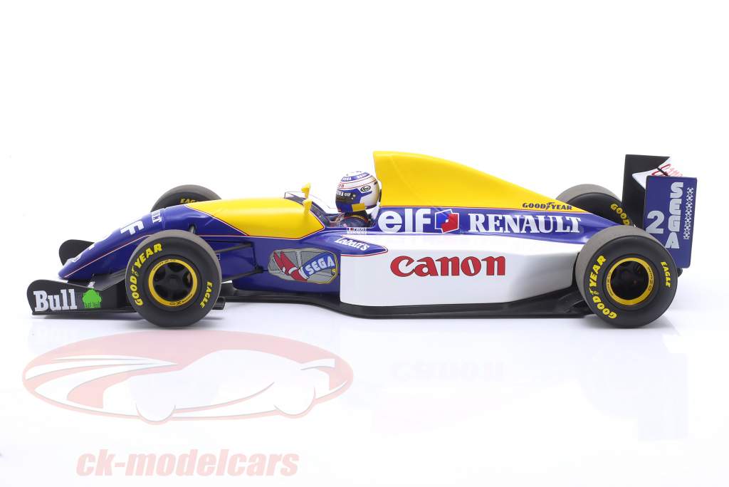 Alain Prost Williams FW15C #2 Fórmula 1 Campeón mundial 1993 1:18 Minichamps