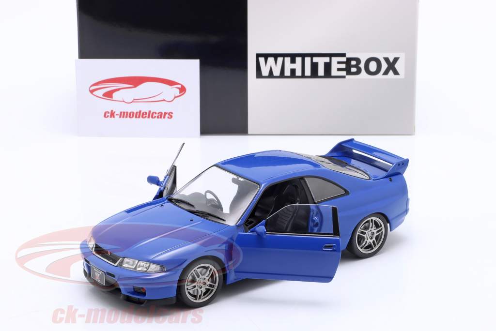 Nissan Skyline GT-R (R33) RHD Год постройки 1997 синий 1:24 WhiteBox