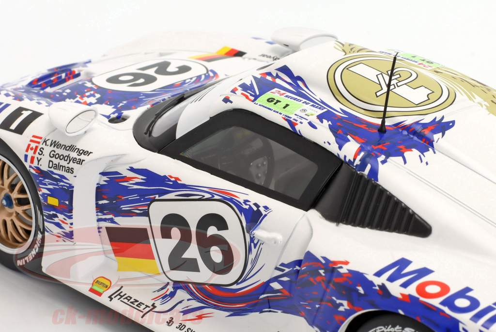Porsche 911 GT1 #26 3º 24h LeMans 1996 Dalmas, Wendlinger, Goodyear 1:18 WERK83