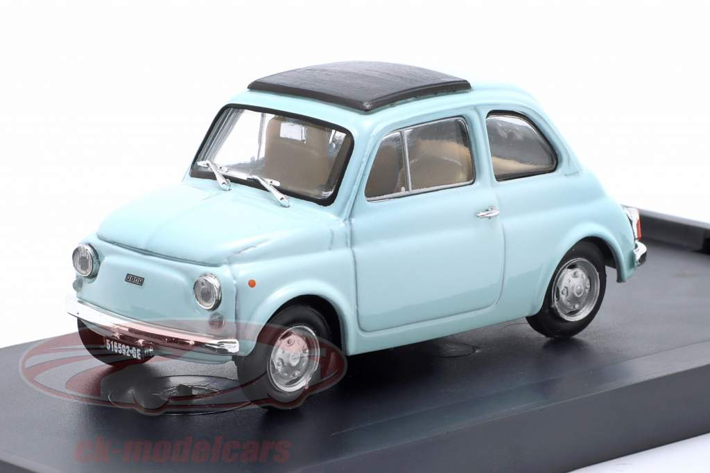 Fiat 500R Closed Top ano de construção 1972-1975 Azul claro 1:43 Brumm