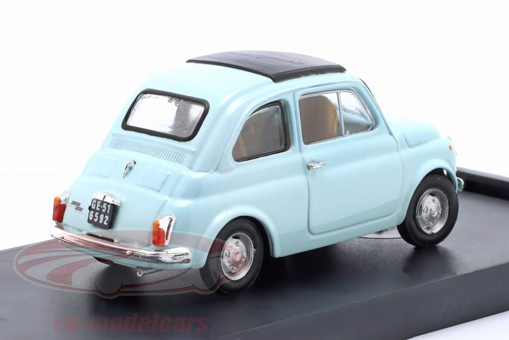 Fiat 500R Closed Top Année de construction 1972-1975 Bleu clair 1:43 Brumm
