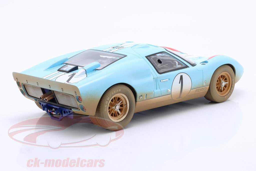 Ford GT40 #1 2nd 24h LeMans 1966 Miles, Hulme Dirty Version 1:12 CMR
