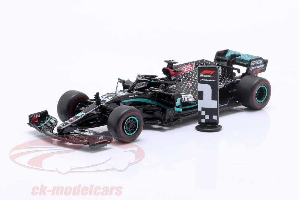 L. Hamilton Mercedes-AMG F1 W11 #44 Wereldkampioen Toscane GP formule 1 2020 1:64 Tarmac Works