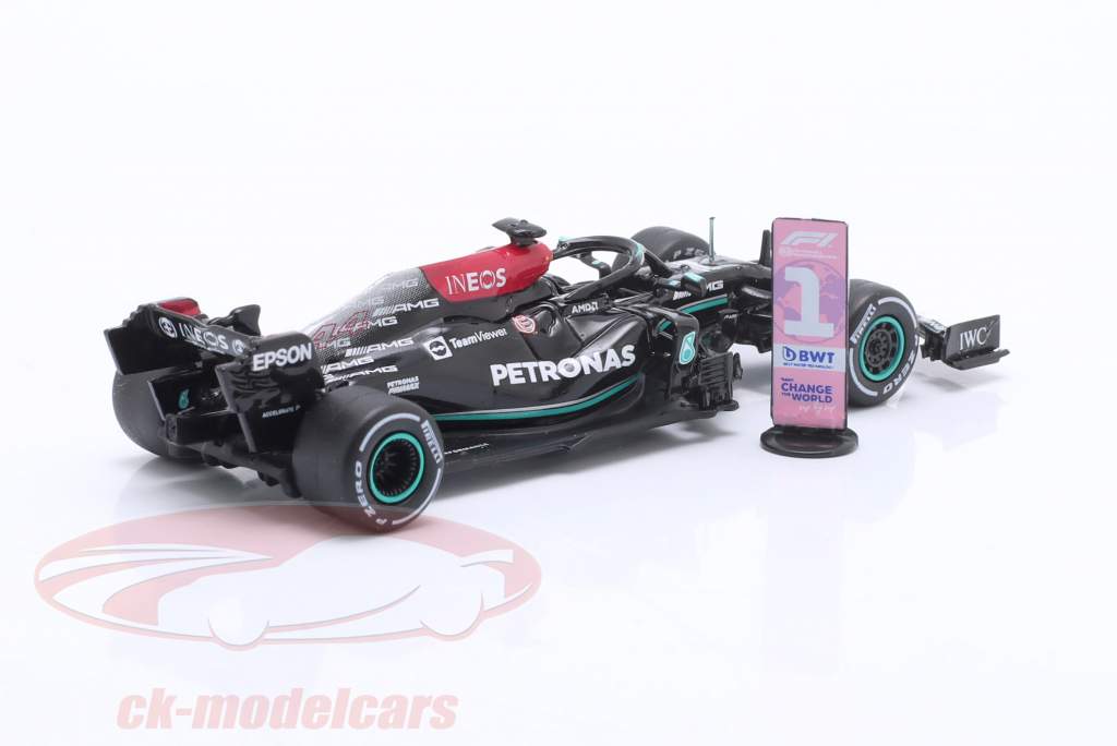L. Hamilton Mercedes-AMG F1 W12 #44 vincitore Britannico GP formula 1 2021 1:64 Tarmac Works