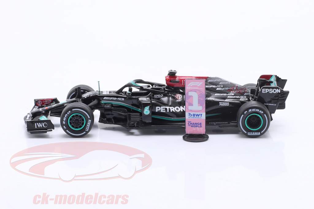 L. Hamilton Mercedes AMG F1 W12 #44 vinder britisk GP formel 1 2021 1:64 Tarmac Works